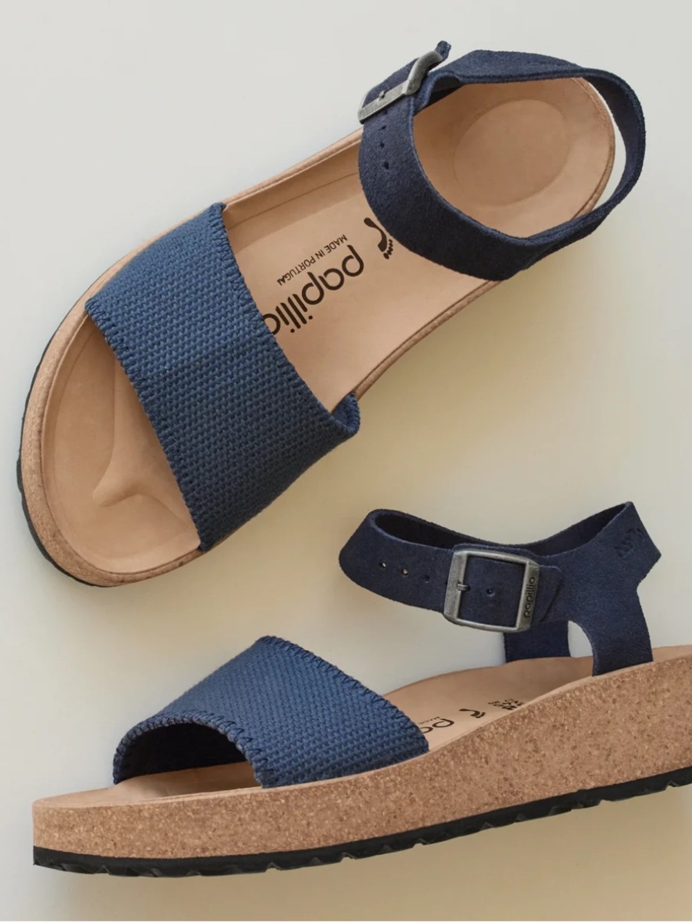 Papillio Birkenstock Navy Glenda Platform Sandal Size Women’s 10
